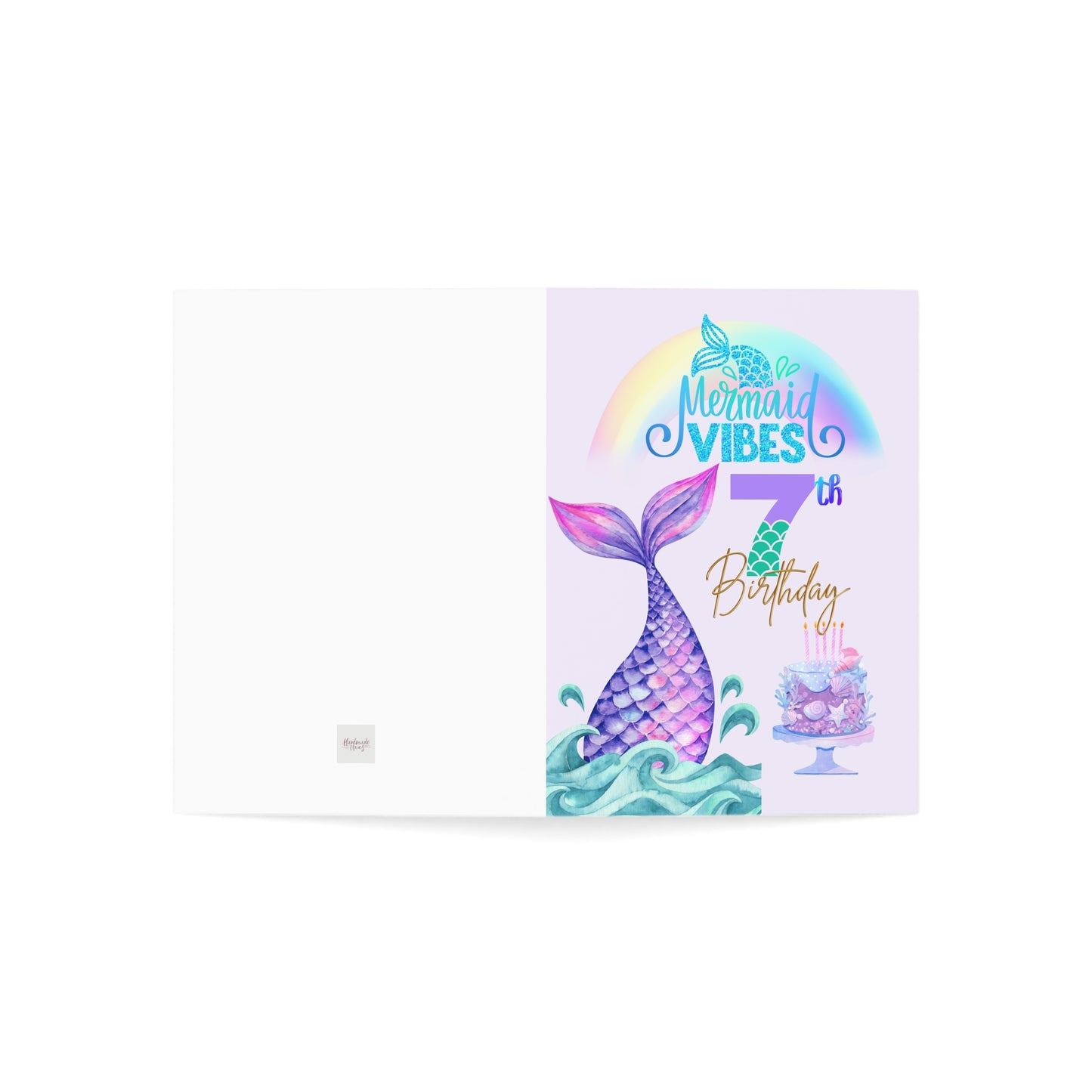 Mermaid Vibe Birthday Greeting Card