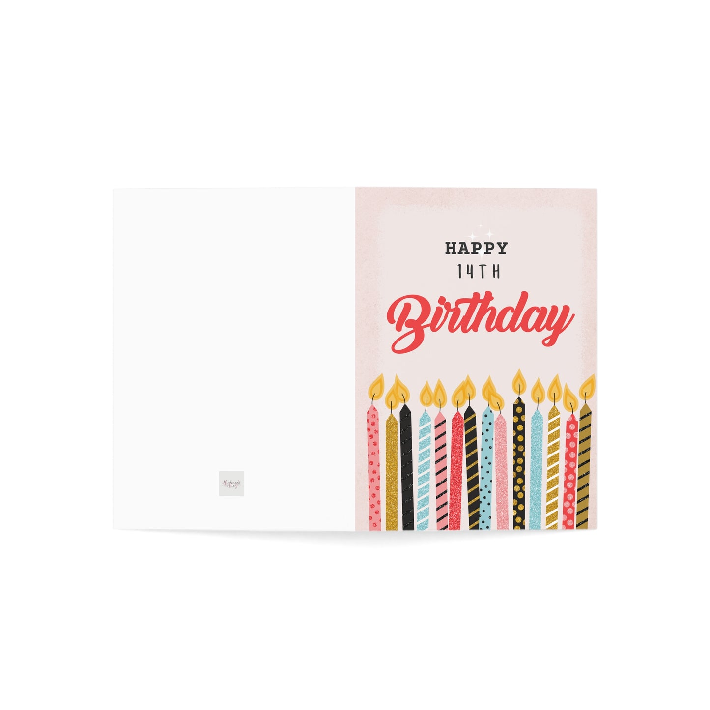 14 Candles Birthday Greeting Card