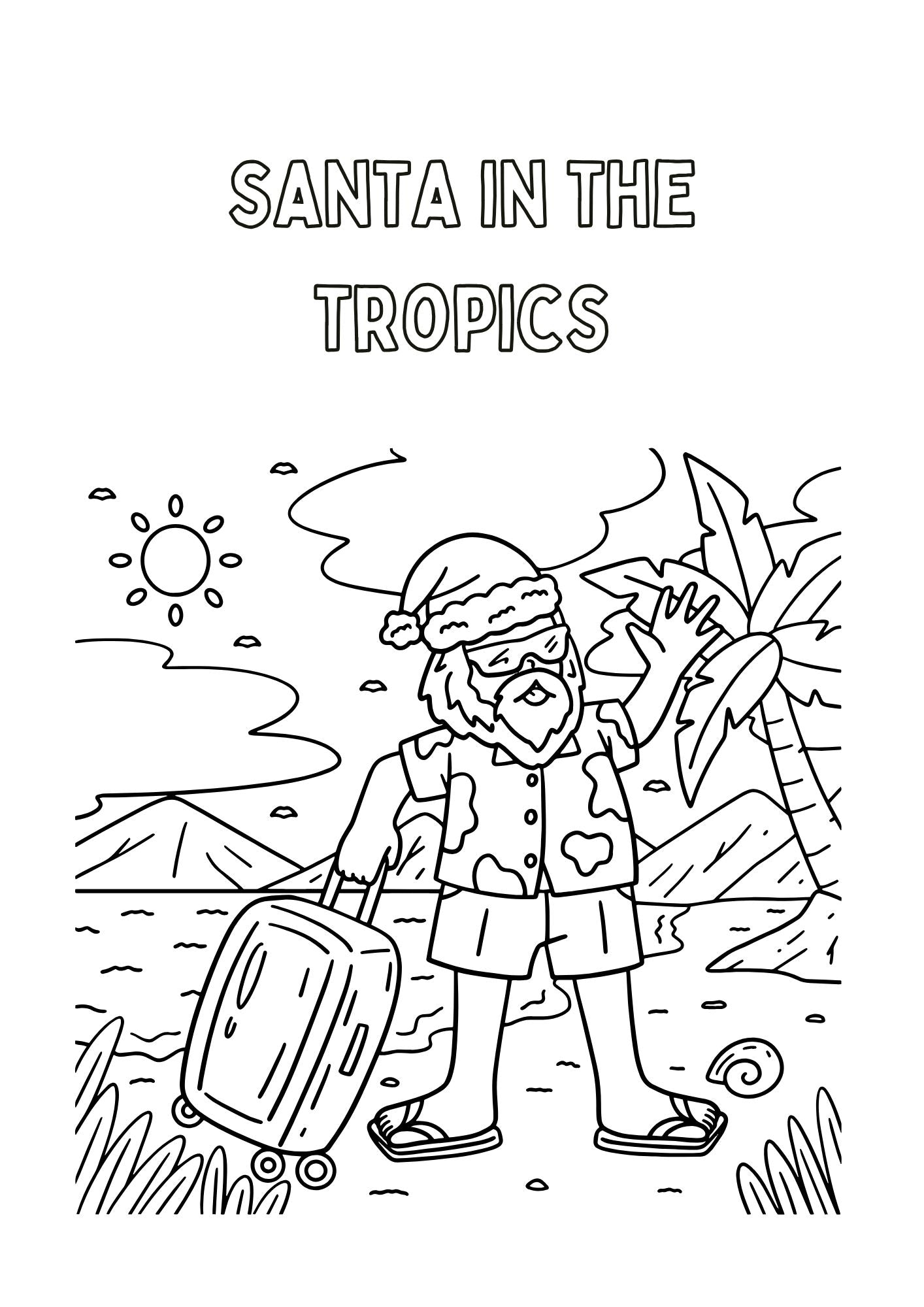 A Caribbean Christmas Coloring Book