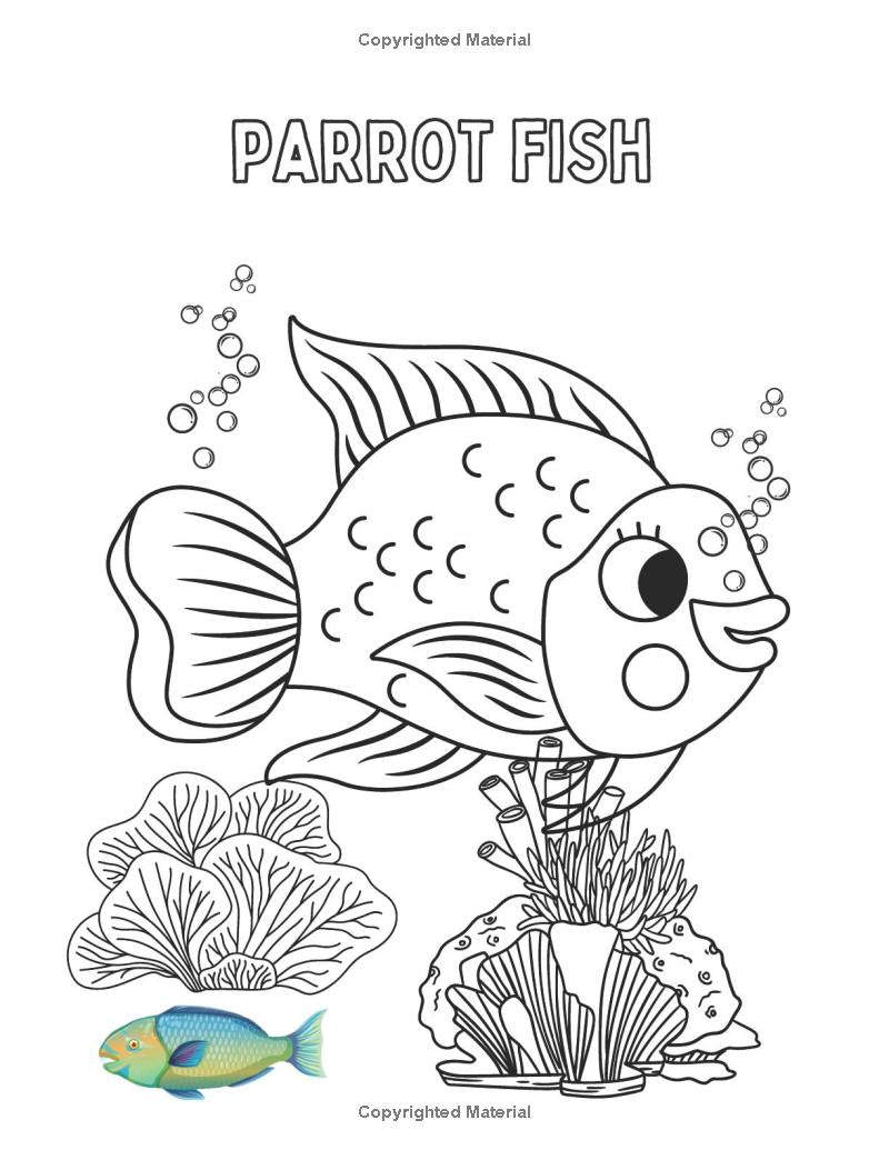 Under the Caribbean Waves : A Sea Life Coloring Adventure
