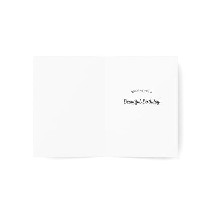Purple Mermaid Birthday Greeting Card