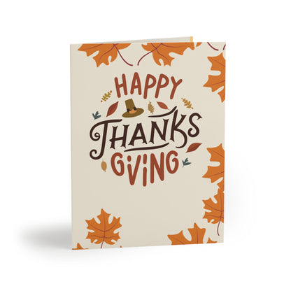 Happy  Thanksgiving Greeting Card Set - (8pcs)