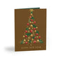 Christmas Balls Greeting Cards Set - Star with Christmas Balls Design