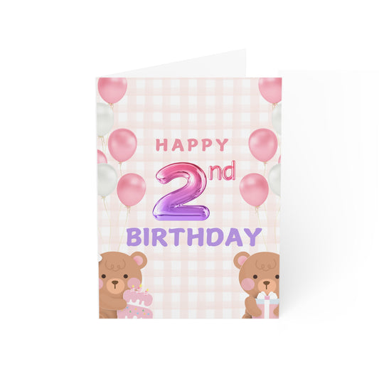 2nd Birthday Greeting Card
