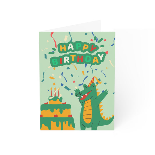 Dino Birthday Greeting Card