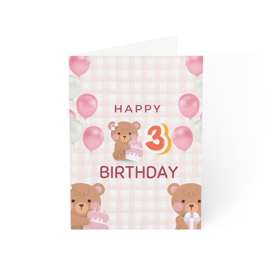 3rd Birthday Greeting Card