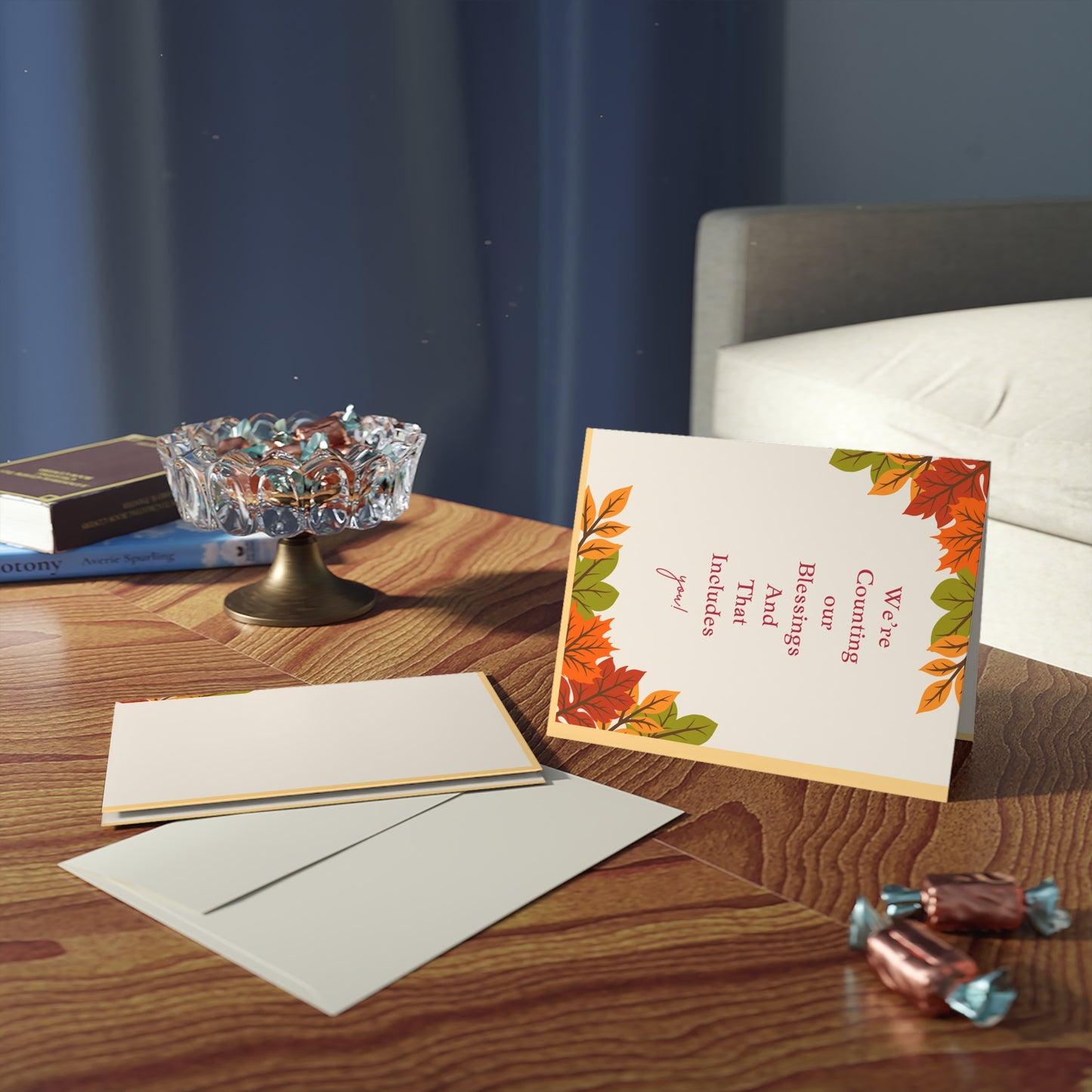 Greeting Cards Set: Fall Leaves Design