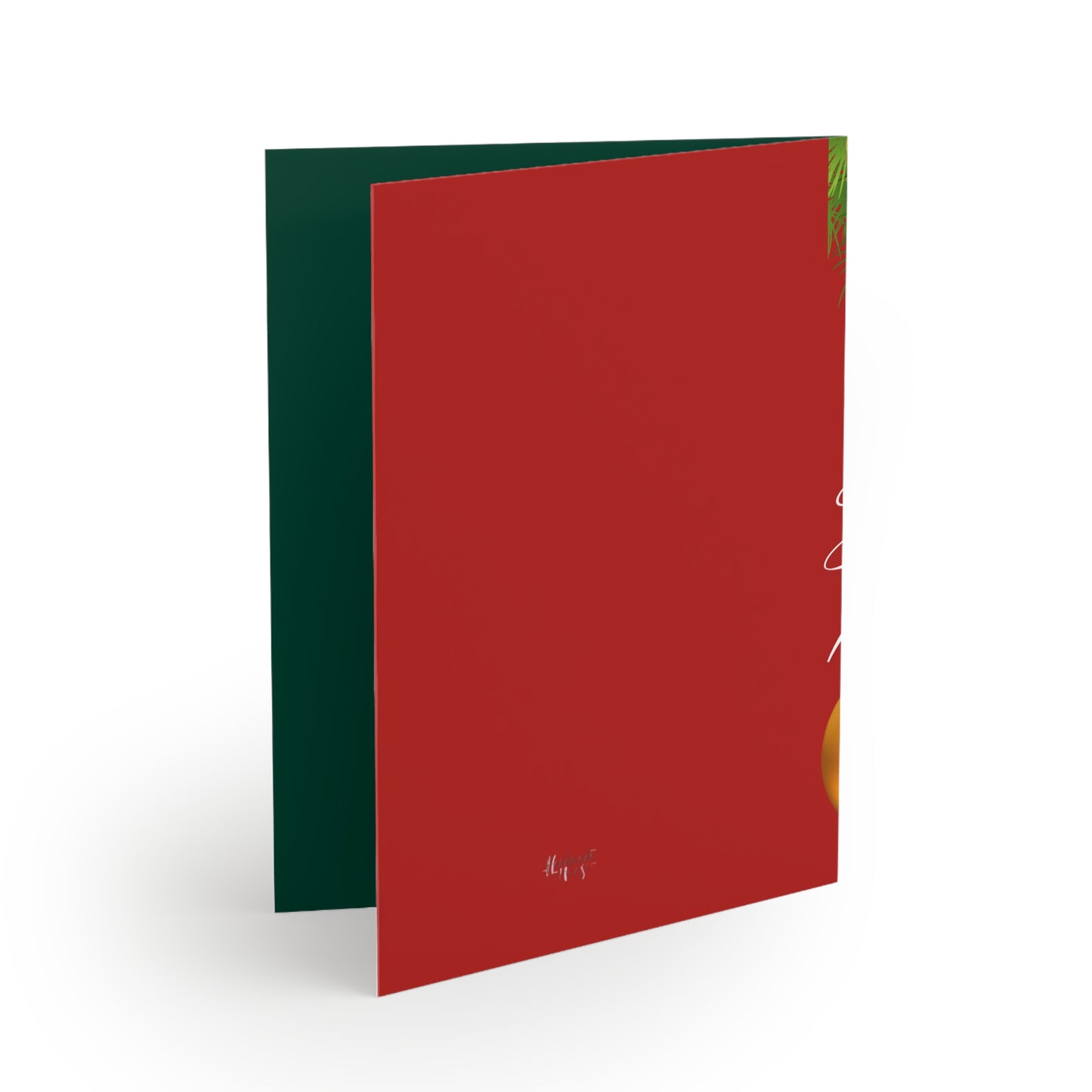 Red & Gold Christmas Greeting cards (8, 16, and 24 pcs)