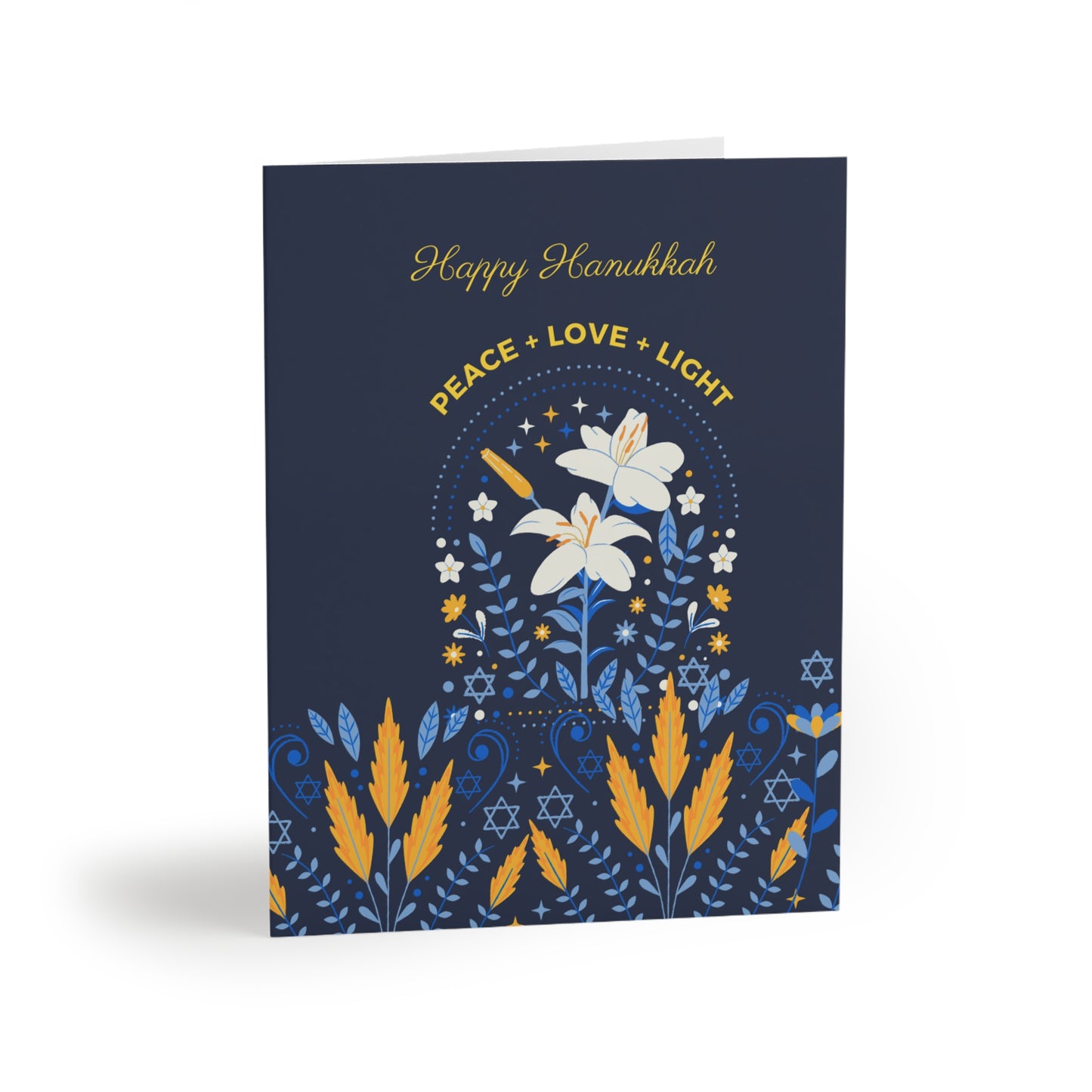 Peace & Light Happy Hanukkah Greeting Cards Set