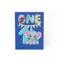 Baby Elephant 1st Birthday Greeting Card
