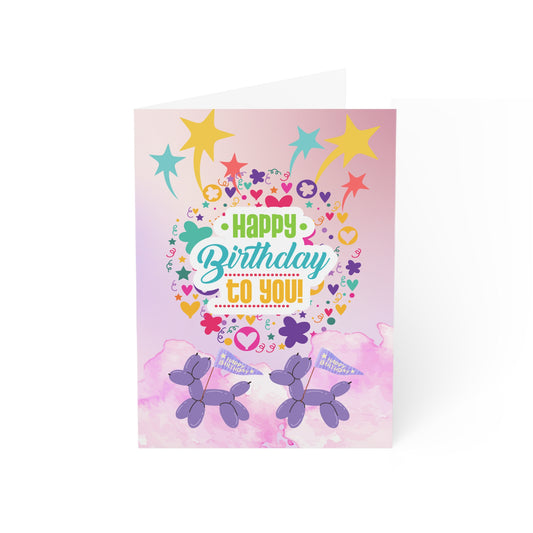 Puppy Banner Birthday Greeting Card