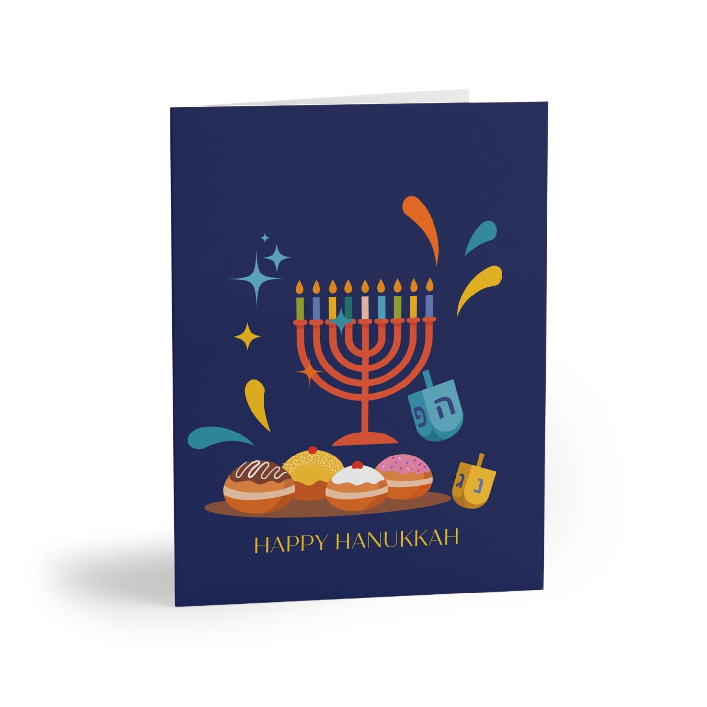 Sweet Treats Happy Hanukkah Greeting Cards Set