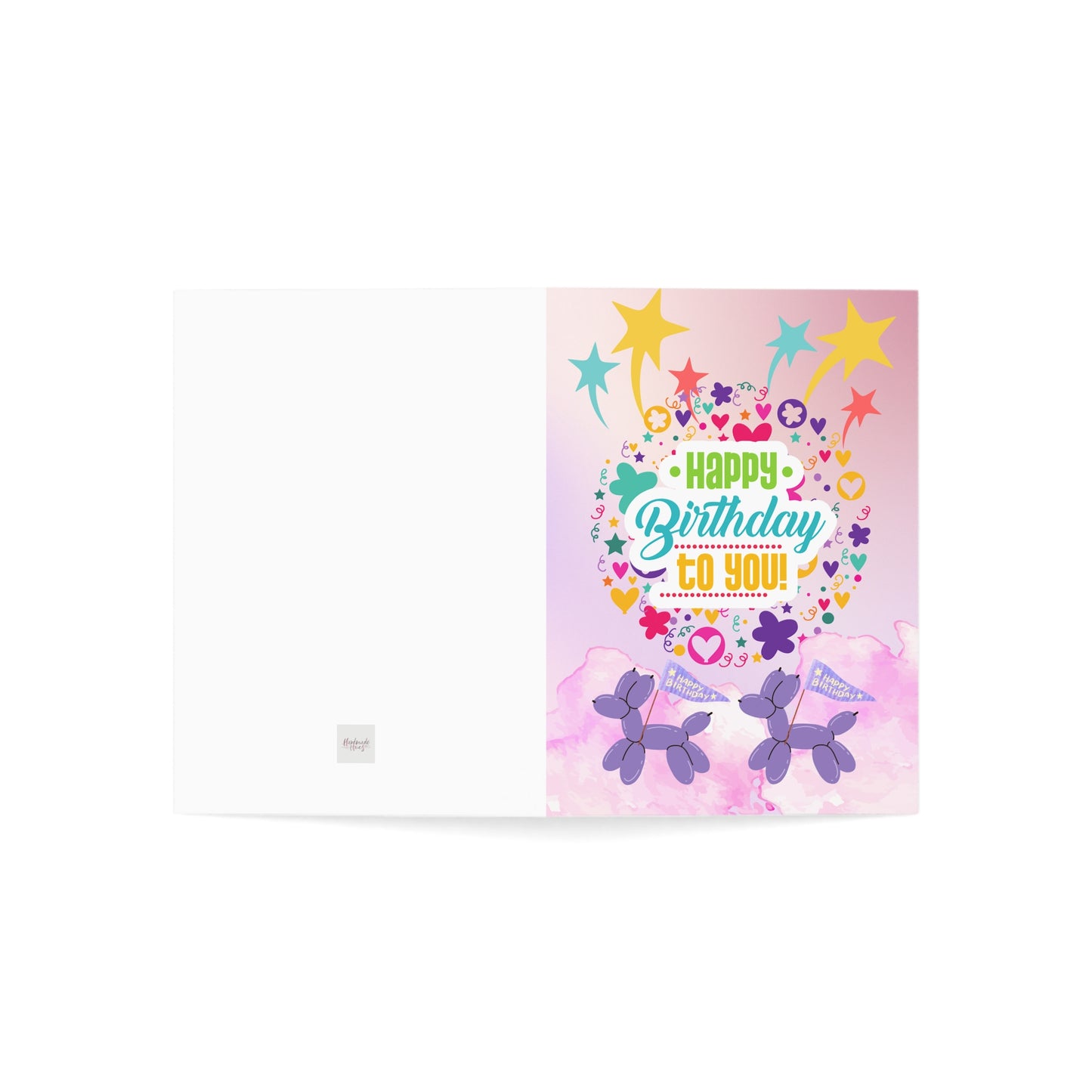 Puppy Banner Birthday Greeting Card