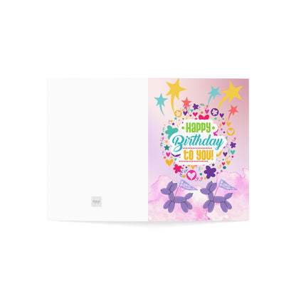 Puppy Banner Birthday Greeting Card
