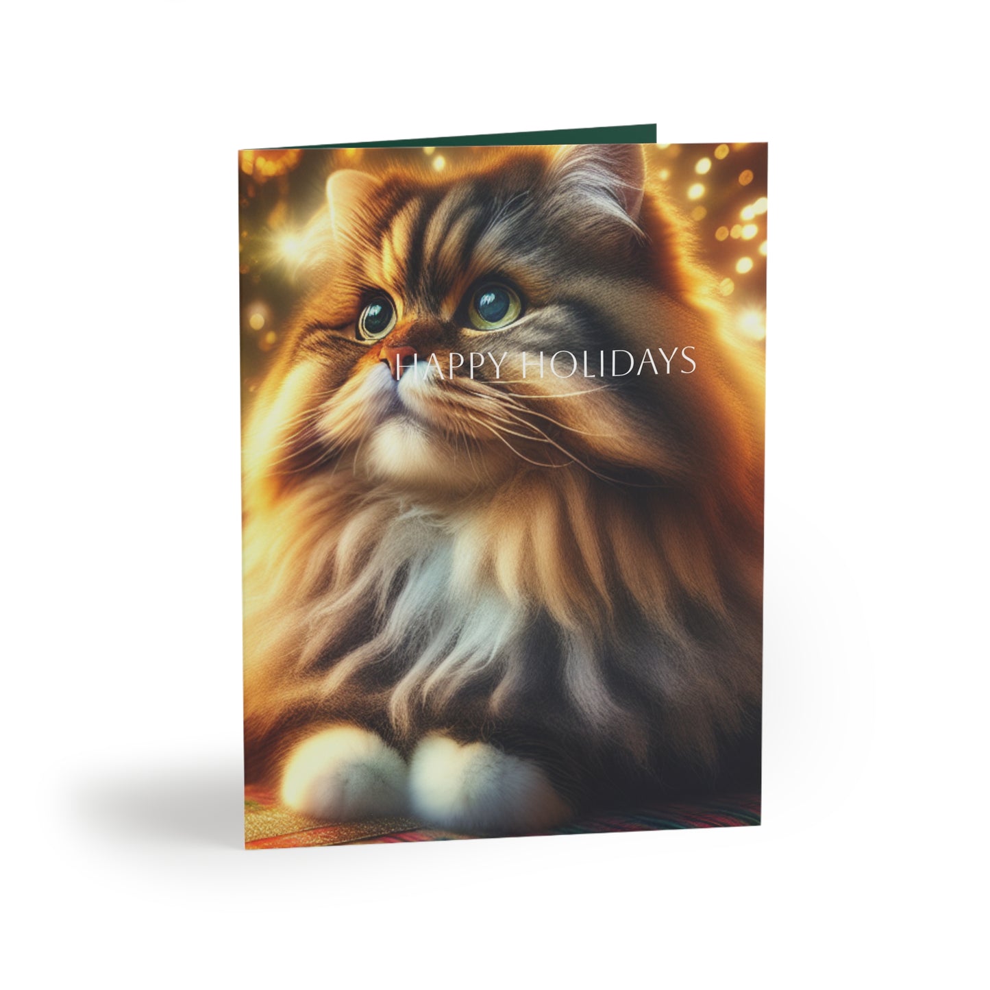 Meow Christmas Greeting Cards Set - Star with Christmas Balls Design