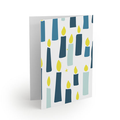 Many Candles Happy Hanukkah Greeting Cards Set